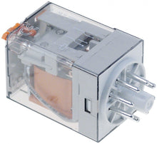 power relays FINDER 230VAC 10 A 2CO connection plug-in connection round 8-pole