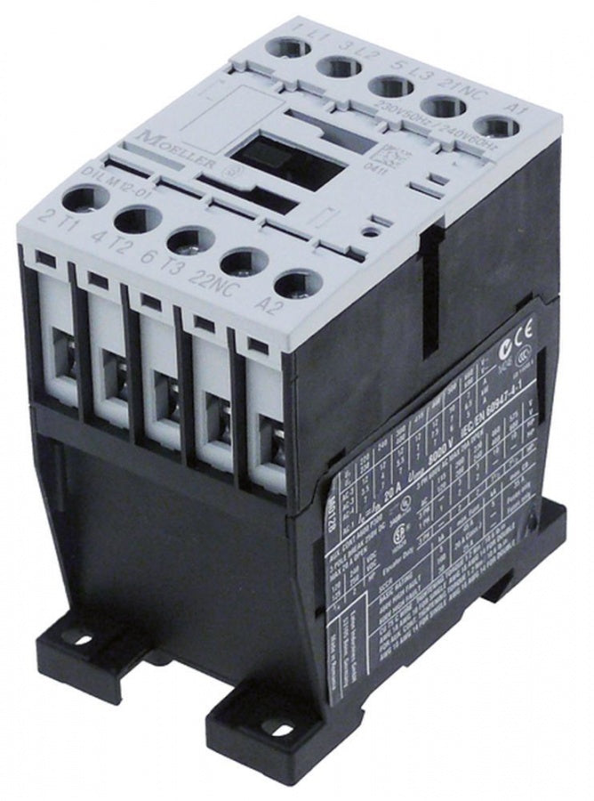 Teleruptor 20 A, 230 V, capacitate contacte (AC3/400 V) 5,5 kW cu un contact auxiliar NC - 380999