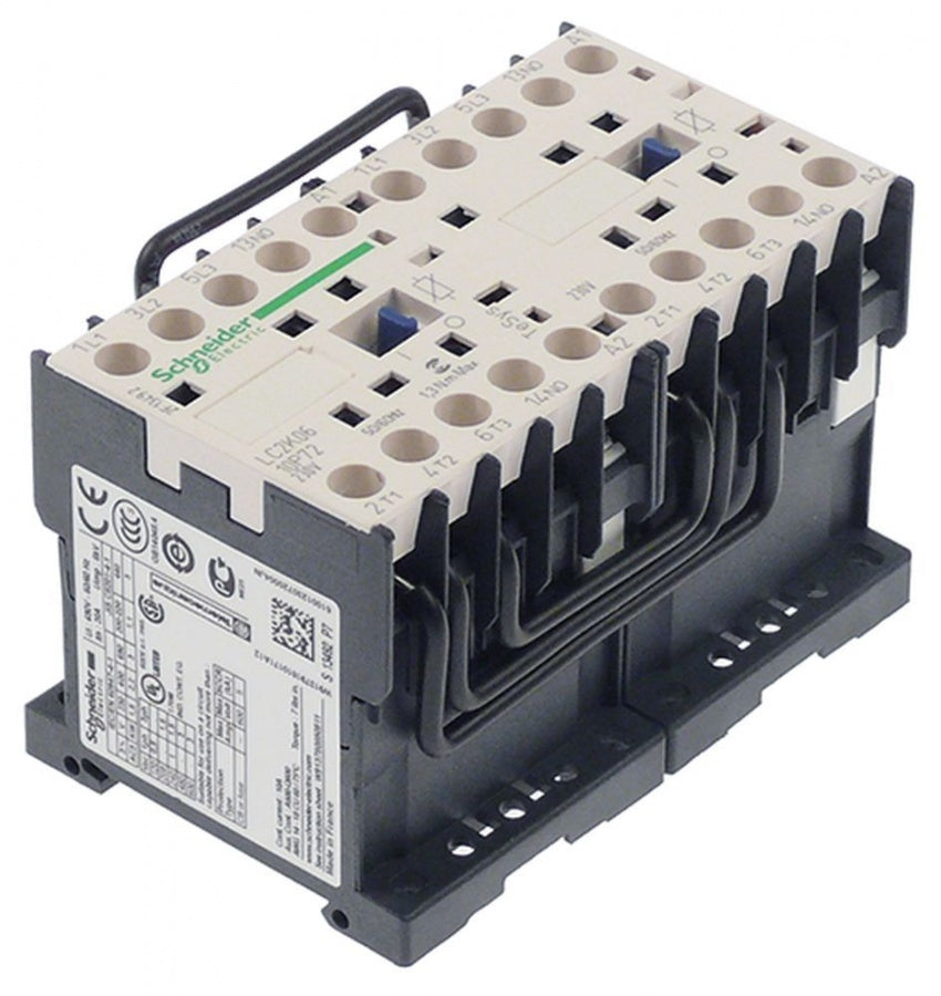 Contactor dublu comandat in 230 V, rezistiv 20 A, motor (AC3 / 400 V) 6 A / 2,2 kW - 381010