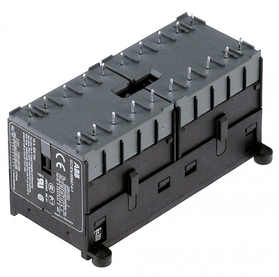 Contactor ABB VB6-30-10-P, bobina 24 V alternativ, montare prin sudura, capacitate rezistiv 20 A, inductiv (AC3/400 V) 12 A / 5,5 kW - 381012