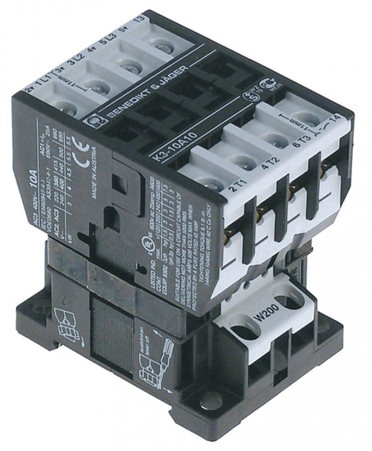 Teleruptor, 230 V, sarcina nominala 25 A, alimentare (AC3/400 V) 14 A/5,5 kW - Cod 381084