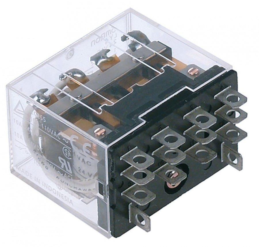 power relays 24V AC 4-poles 4CO 10A - Code 381106