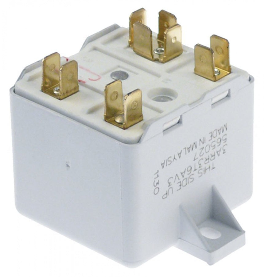 start relay GENERAL ELECTRIC 3ARR3 T6AV3 230V 1NC connection male faston 6,3mm with strap