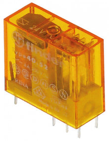 print relay 24 V voltage AC 2CO 2 -pole at 250V 8 A connection pins raster size 5 mm