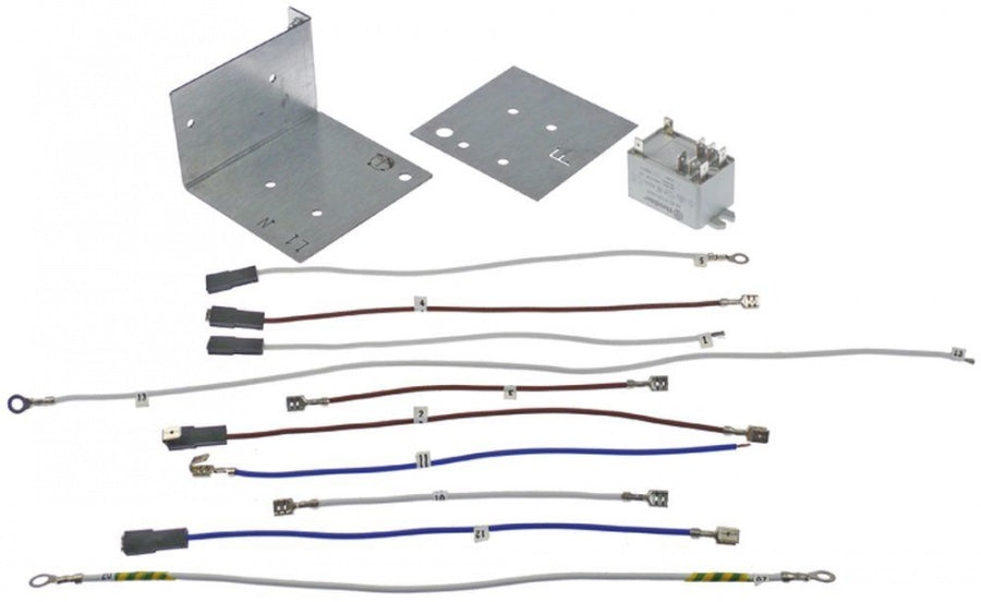 plug-in relay kit 230V AC 2-pole 2CO 30A 250V connection male faston 6,3mm