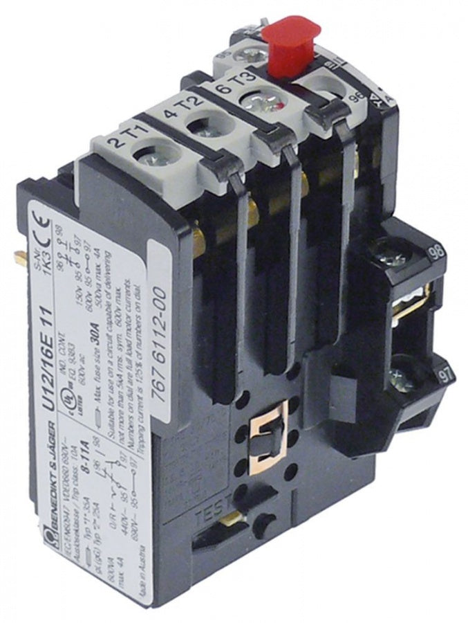 motor protection circuit breaker setting range 8-11A type U12/16E 11 690V