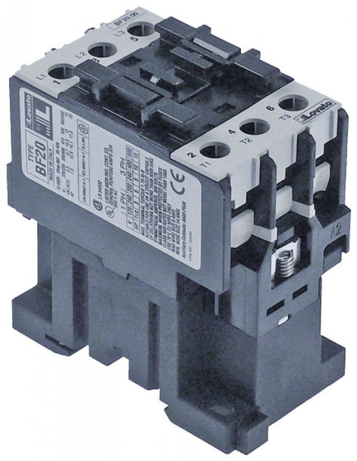 power contactor resistive load 40A 24VAC (AC3/400V) 20A/9,7kW main contacts 3NO