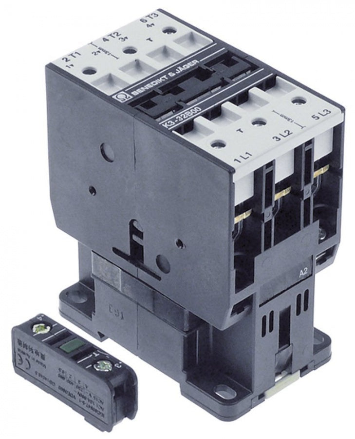 power contactor resistive load 65A 230VAC (AC3/400V) 32A/15kW main contacts 3NO