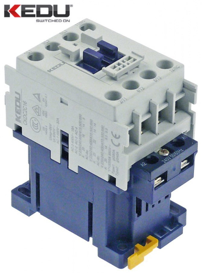 power contactor resistive load 32A 240VAC (AC3/400V) 16A/7,5kW main contacts 3NO