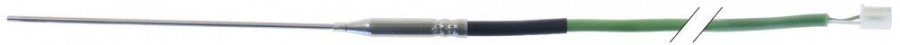 Sonda de temperatura K (NiCr-Ni), -50+1150°C, cablu siliconic - 381238