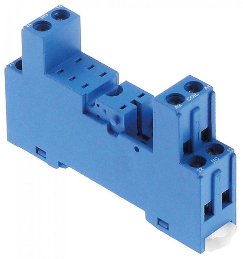relay socket DIN rail connection screw connection dimensions mm 300V AC 10A 95.85.3