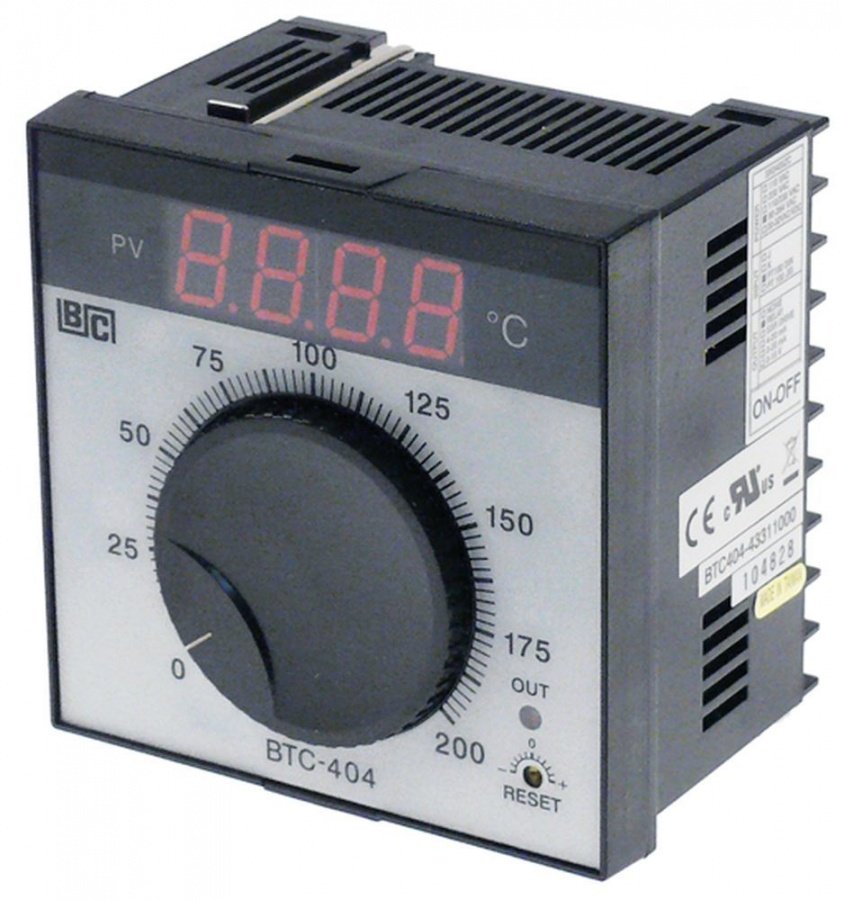 electronic controller BRAINCHILD type BTC404 model 43311000 0 up to +200°C 92x92mm 90-264V