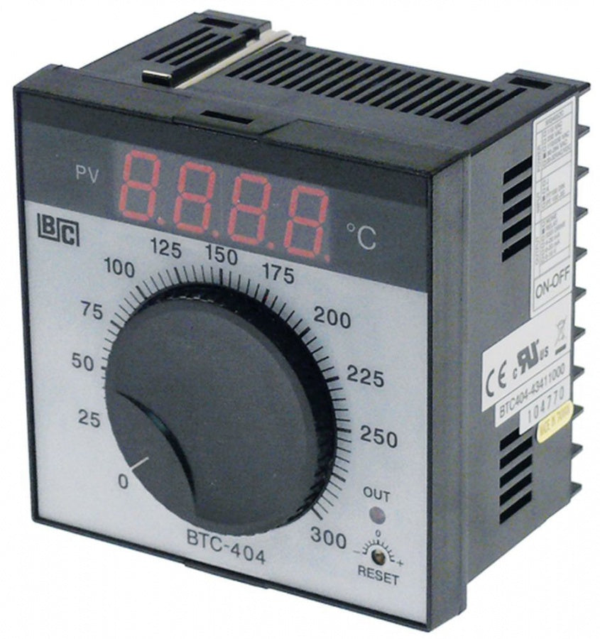 electronic controller BRAINCHILD type BTC404 model 43411000 0 up to +300°C 92x92mm 90-264V