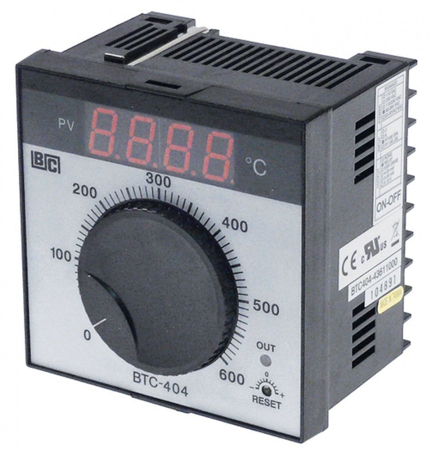 electronic controller BRAINCHILD type BTC404 model 43611000 0 up to +600°C 92x92mm 90-264V
