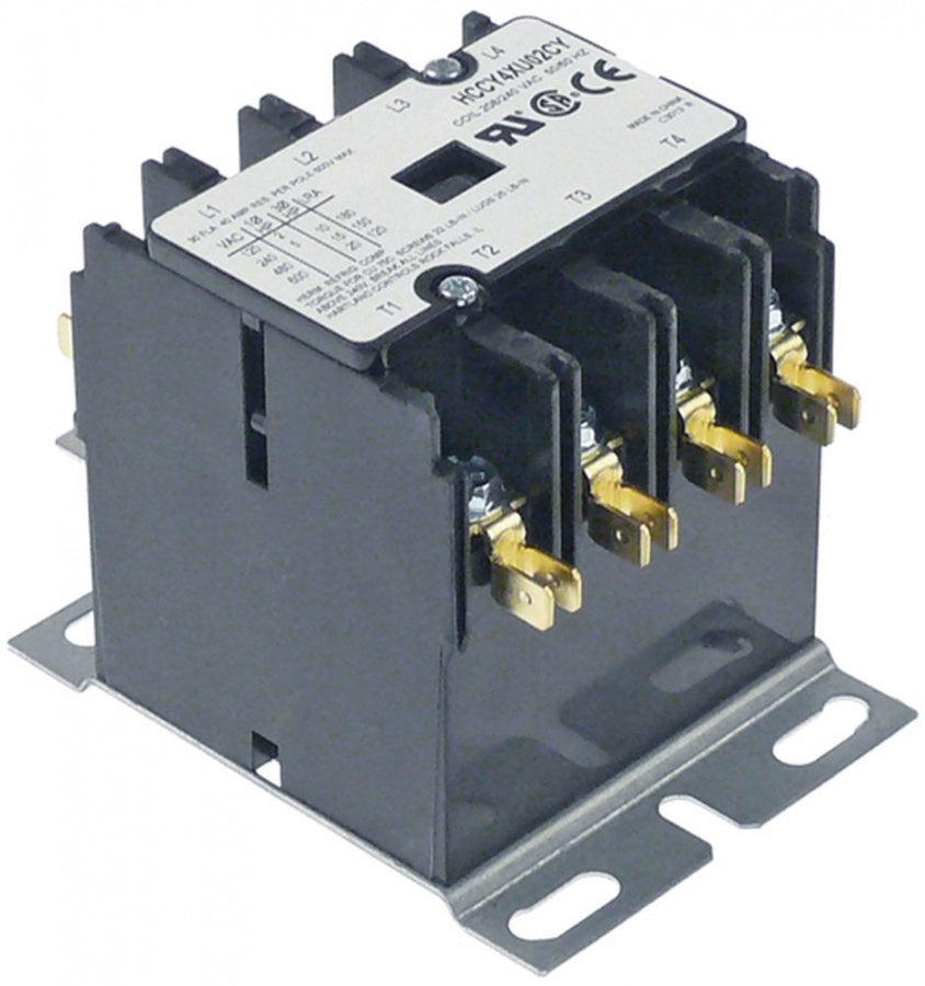power contactor resistive load 40A  HP (AC3/240V) kW main contacts 4NO