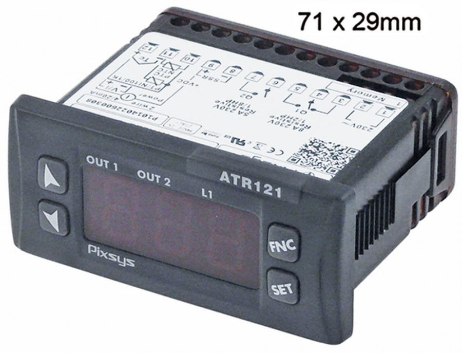 electronic controller PIXSYS type ATR121-B 71x29mm 230 V voltage AC