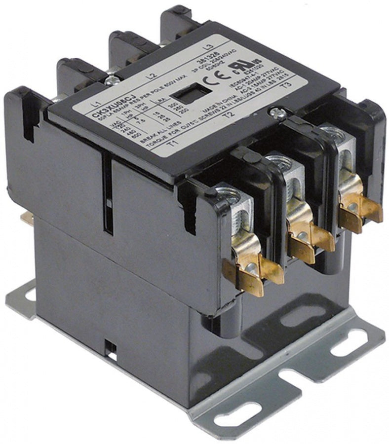 power contactor resistive load 65A 208/240VAC 50A/15HP (AC3/240V) 50A/11,19kW main contacts 3NO