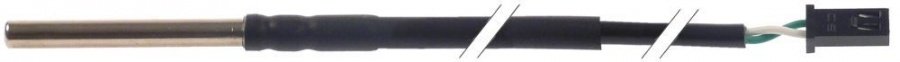 Sonda de temperatura NTC 10 kOhm, -40 +110°C, bulb ø 5x40 mm, cablu PVC 1,5 m - 381337