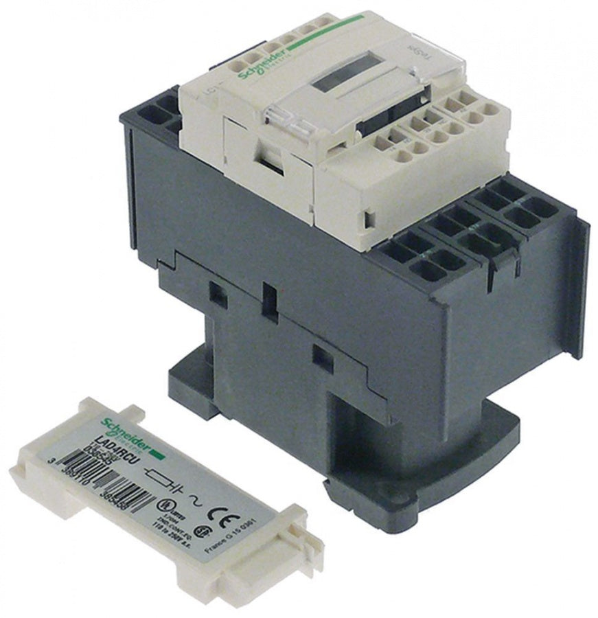 power contactor resistive load 25A 230 VAC (AC3/400V) 18A/7.5kW main contacts 3NO