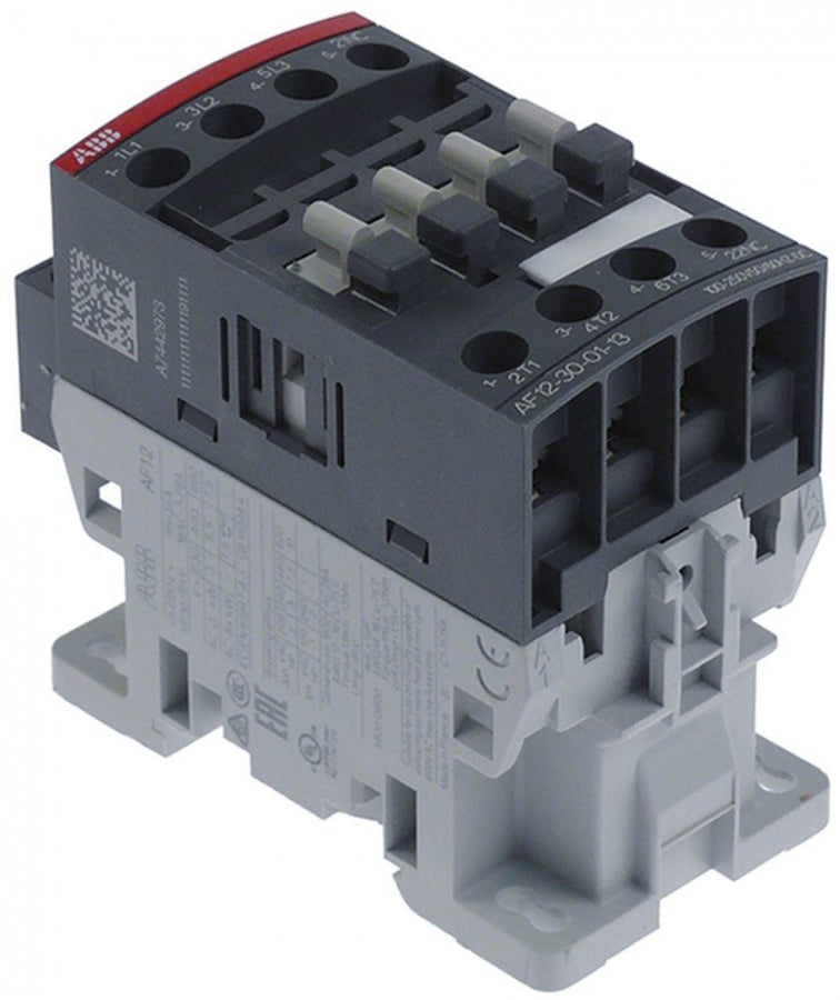 power contactor resistive load 27A 100-250VAC (AC3/400V) 12A/5,5kW main contacts 3NO
