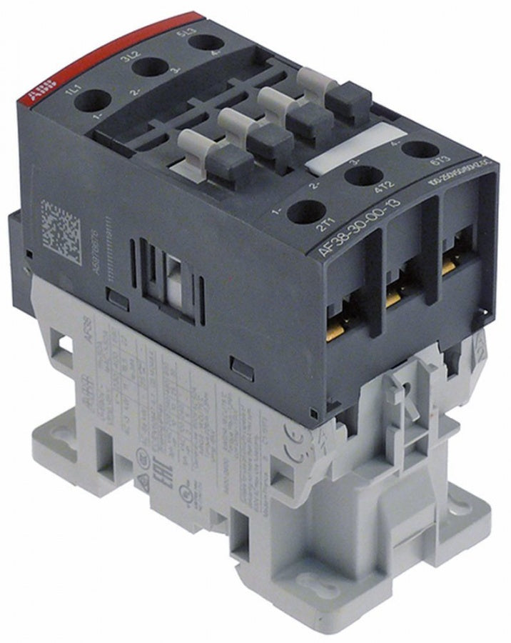 power contactor resistive load 50A 100-250VAC (AC3/400V) kW main contacts 4NO