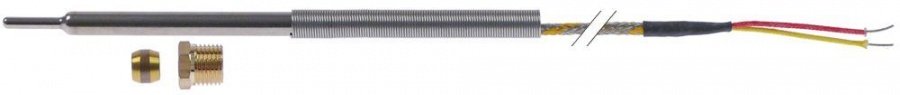 Sonda de temperatura tip termocupla TCK (NiCr-Ni), -50+1150°C, cablu L 1,5 m, filet M10x1, cu 2 fire - 381363
