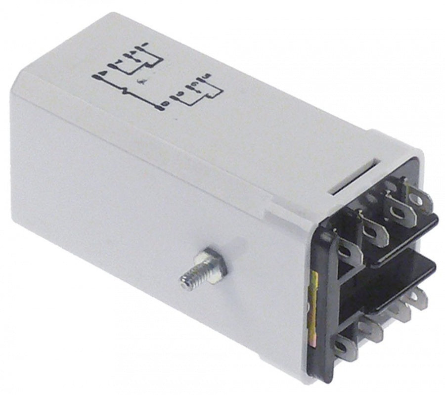 time relay Relay Service Co. Chi, IL X99KUE5 240VAC 2CO connection male faston 4.8mm 38x35x80mm