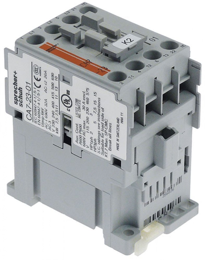 contactor de putere AC1 32A 220VAC (AC3/400V) 20A/11kW 3NO contacte auxiliare 1NC