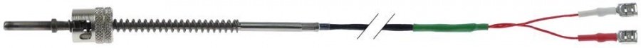 sonda Pt1000 T.max. 600°C racord F4,8 filet senzor ø4x20mm lungime cablu 2.5m