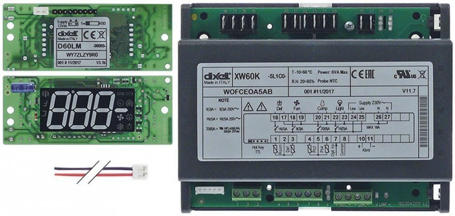 regulator de răcire DIXELL XW60K-5L1CO dimensiuni de montaj 140x110mm