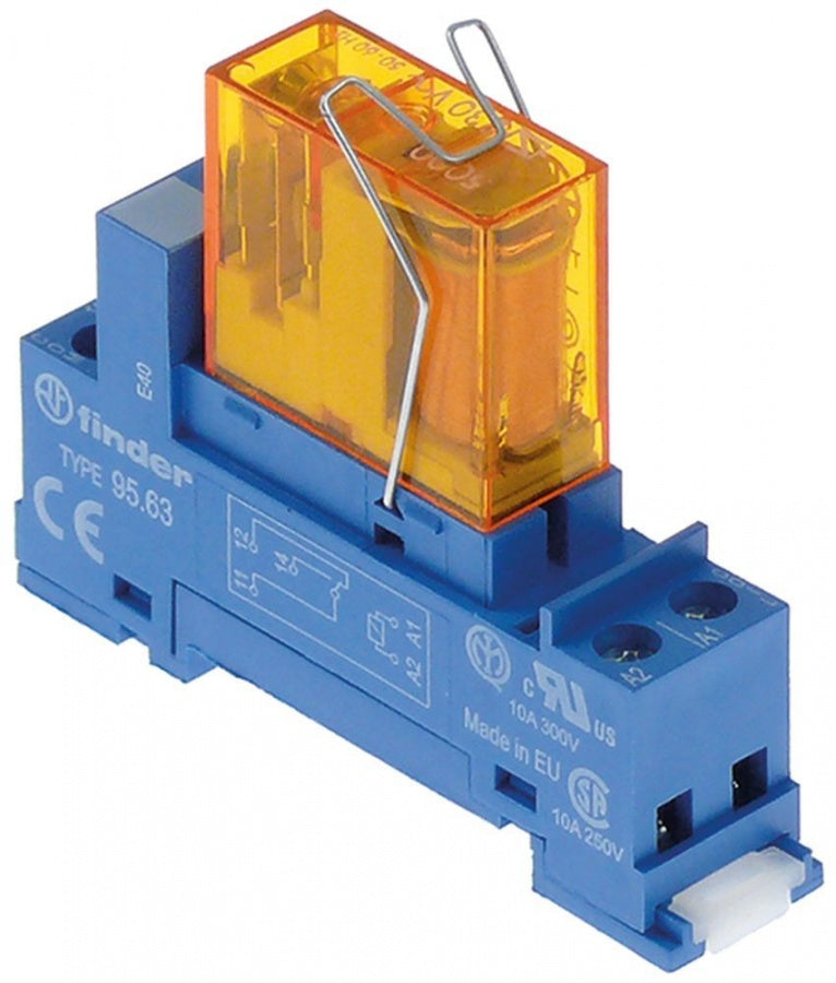 releu de cablaj imprimat 0-12VDC 1CO la 250V 10A racord știfturi cu soclu de releu FINDER