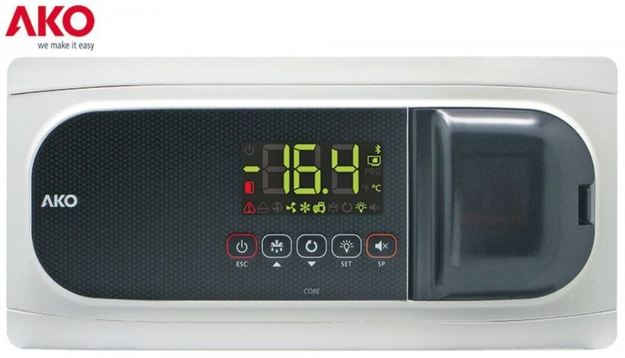 tablou de control racire camere frigorifice AKO tip dimensiuni de montajmm 230V tensiune AC NTC