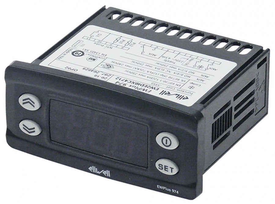 controler digital ELIWELL tip EWPlus 974 model dimensiuni de montaj 71x29mm 230V tensiune AC