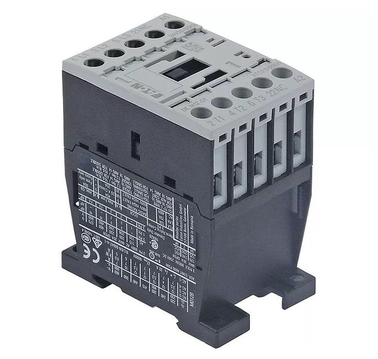 Contactor EATON DILM 12 01, bobina 24VAC, rezistiv 22A, inductiv (AC3/400V) 12A/5.5kW, contacte 3NO+1NC