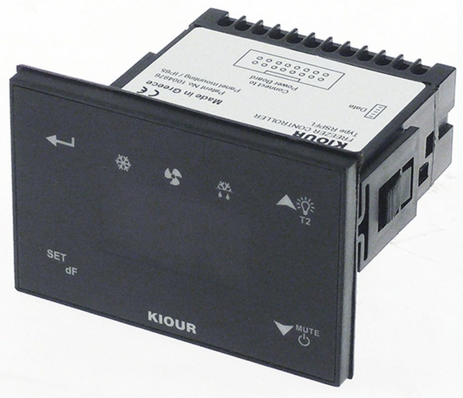 control element KIOUR type RSPFL TOUCH 71x29mm front dimensions 88x60mm display 3 digits