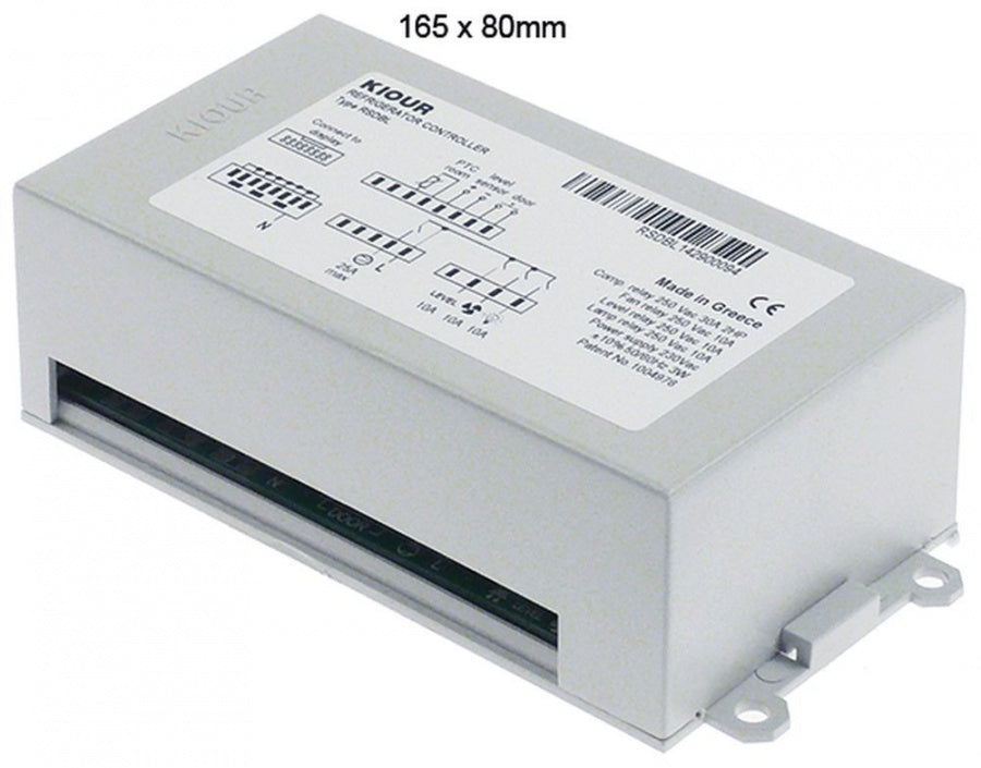electronic controller KIOUR type RSDBL 165x80x52mm 230 V voltage AC PTC relay outputs 4  NO-25A