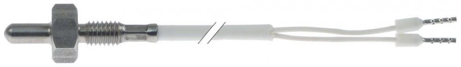 sonda/senzor de temperatura Pt100 cablu silicon senzor -100 până la +450°C racord cu 2 fire filet