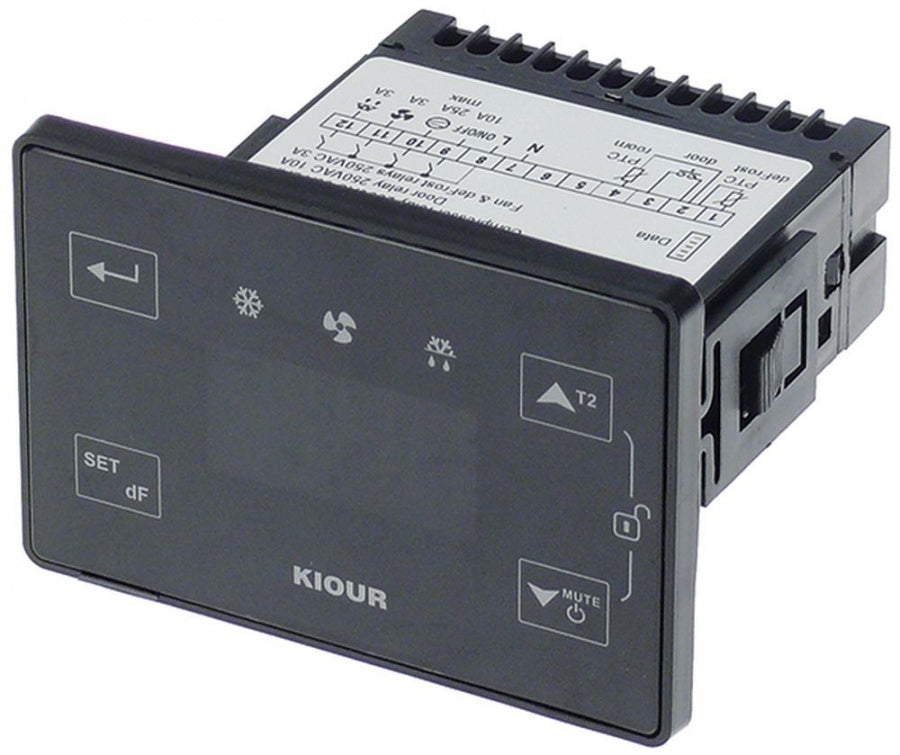 controler digital KIOUR tip dimensiuni de montaj 71x29mm 230V tensiune AC PTC