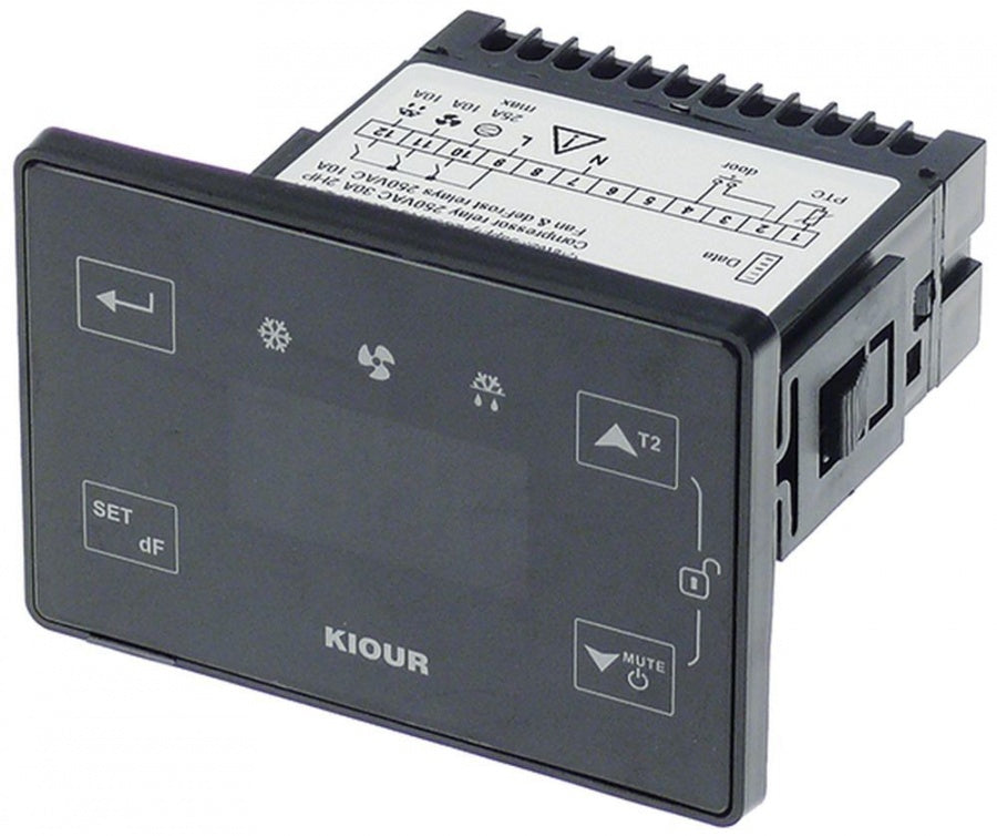 controler digital KIOUR tip dimensiuni de montaj 71x29mm 230V tensiune AC PTC