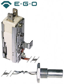 Termostat mentinere 58°C, 1 contact, 16 A, bulb ø 11 x 35 mm, filet M14x1 - 390001