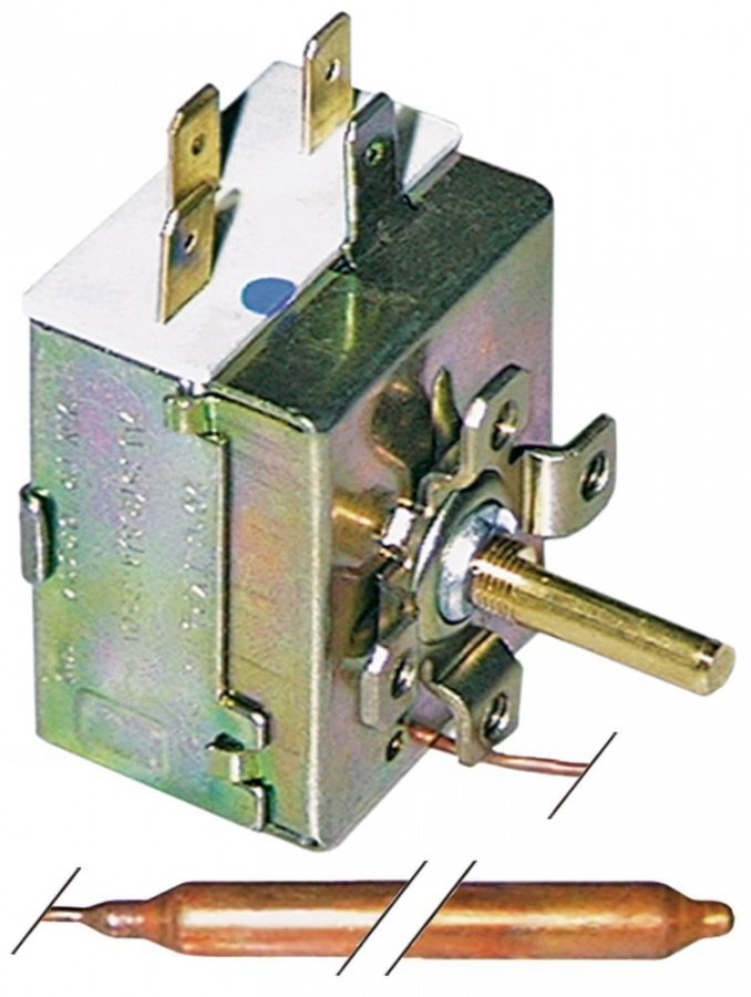 Termostat IMIT TR2 0-86°C, contact in comutatie 1CO, 16 A, senzor ø 6,5x95 mm, capilar 1500 mm - 390006