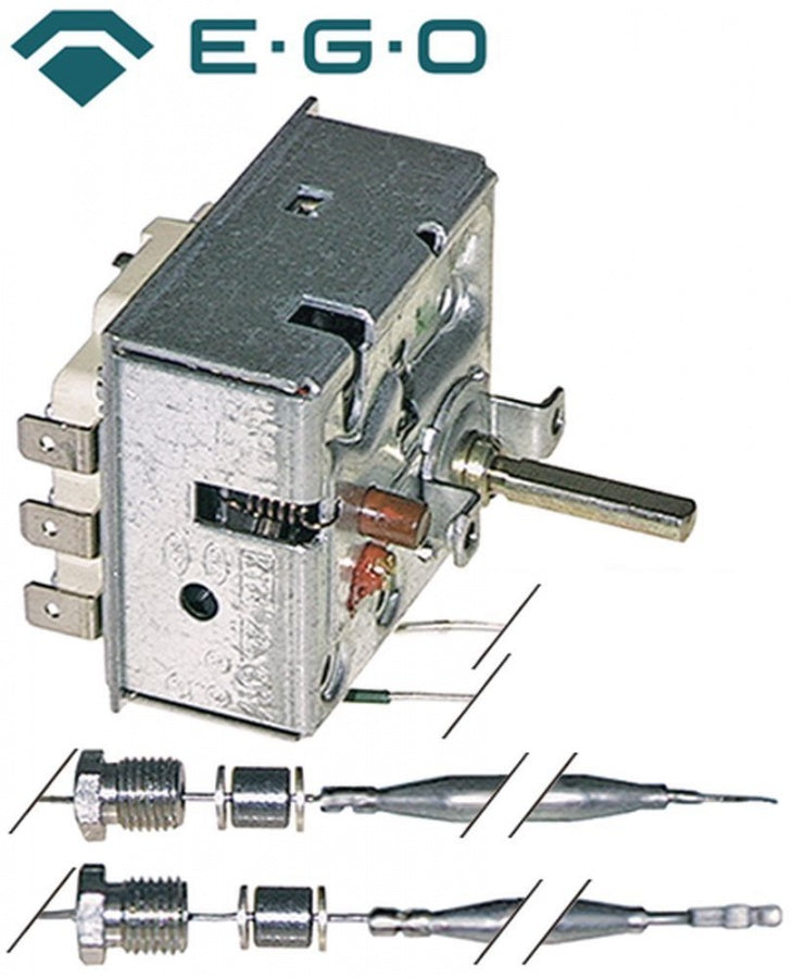 Termostat dublu 135-180°C, siguranta 230°C, 3 contacte, 16 A, EGO 55.60035.010, 5560035020 - 390015