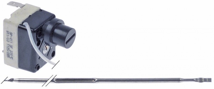 Termostat de siguranta friteuza 230°C, contact 16 A, senzor ø 3x155 mm, cu rearmare manuala - 390028
