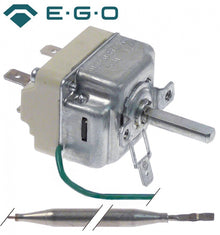 Termostat reglabil 30-90°C, 16A, senzor ø6x130mm, capilar 2040mm, EGO 55.19012.806, 5519012806 - 390040