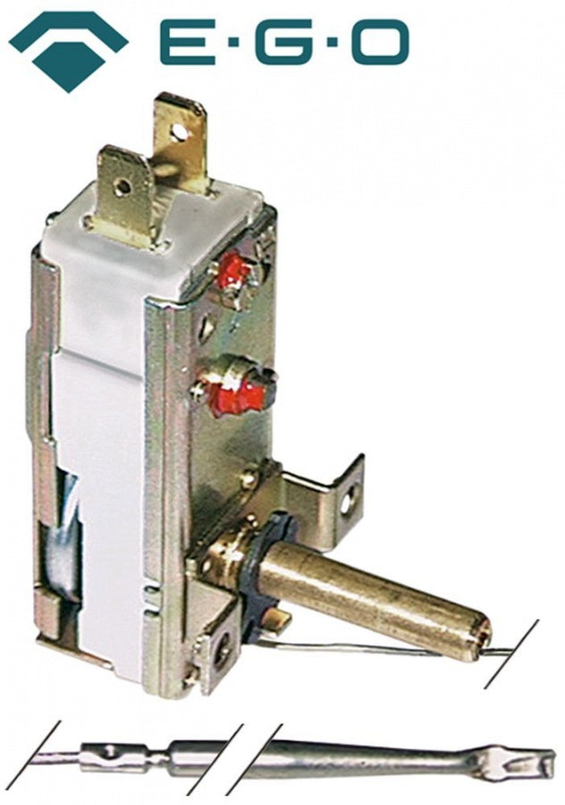 Termostat, temperatura maxima 110°C, gama temperatura 30-110°C, 1 contact, 10 A, senzor ø 4 mm, lungime senzor 153 mm - Cod 390079