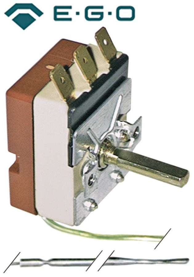 Termostat, temperatura maxima 125°C, gama de temperatura 30-125°C, 1 contact, 16 A, senzor ø 3,03 mm - Cod 390133