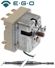 Termostat de siguranta 350°C, cu 3 contacte 20 A, bulb ø 6 x 77 mm, capilar 1490 mm - 390141