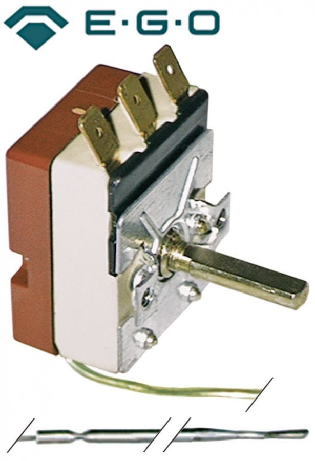 Termostat, temperatura maxima 280°C, gama temperatura 50-280°C, 1 contact, 16 A, senzor ø 3,1 mm, lungime senzor 160 mm - Cod 390146