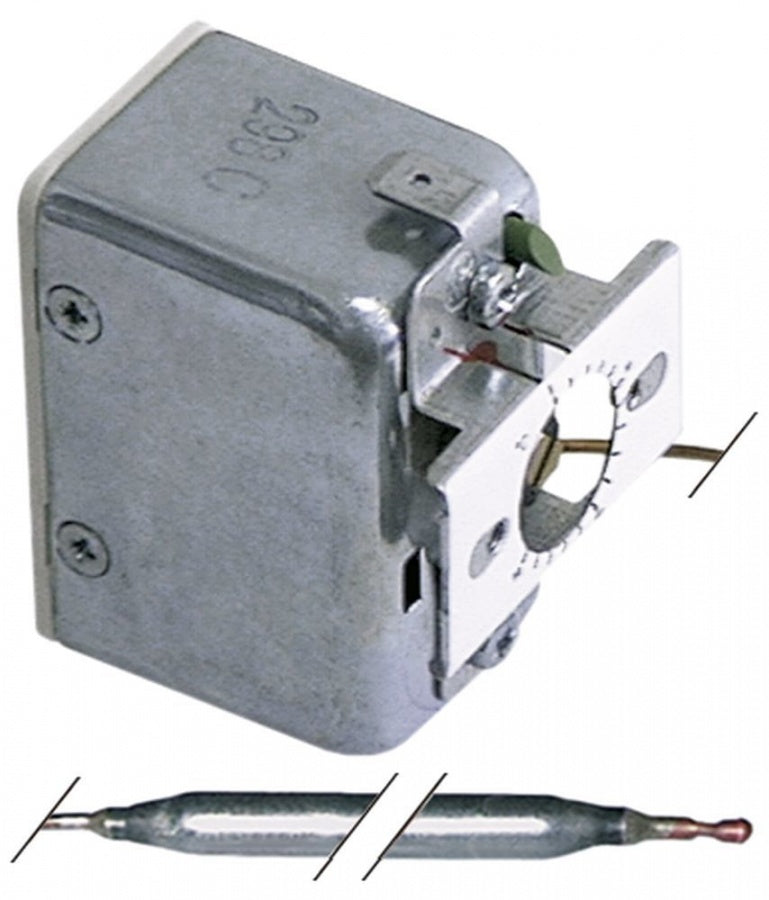 Termostat de siguranta JUMO, reglabil 50-300°C, contact 16 A, senzor ø 6 x 85 mm - 390162