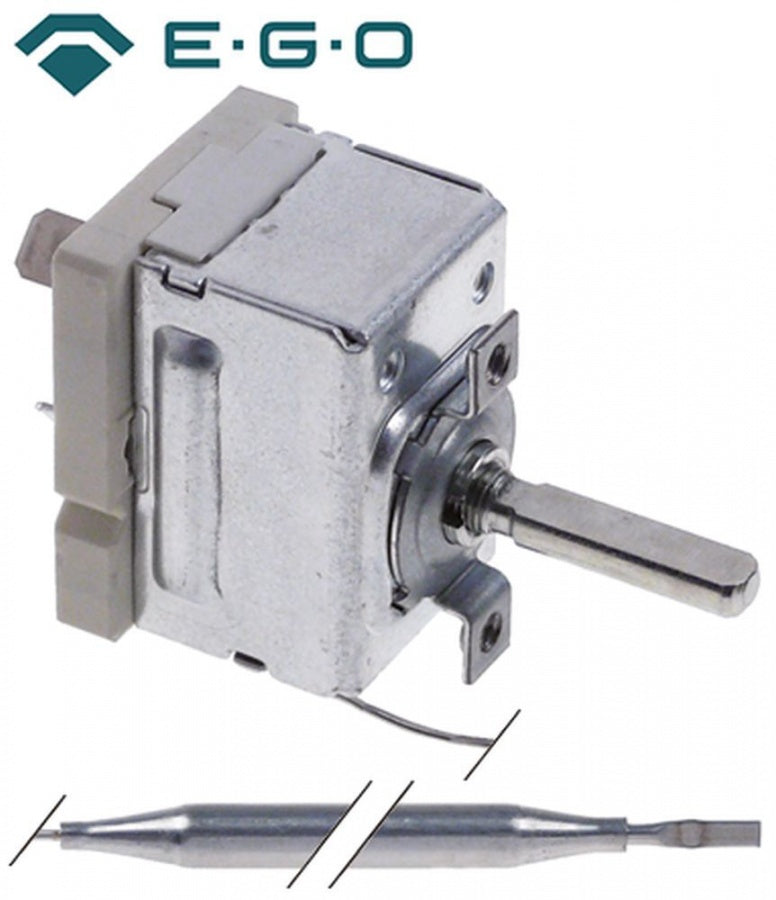 Termostat reglabil 30-110°C, contact 16 A, senzor ø 6 x 83 mm, fir capilar 840 mm - 390236
